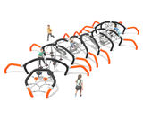 Cecil The Centipede - outdoor steel crawl-through climbing structure - on this page