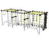 Uranium - steel outdoor climbing frame with nets, wall, and monkey bars - on this page