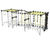 Uranium - steel outdoor climbing frame with nets, wall, and monkey bars 0