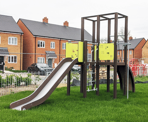 Activity Tower - wood laminate playground climbing structure