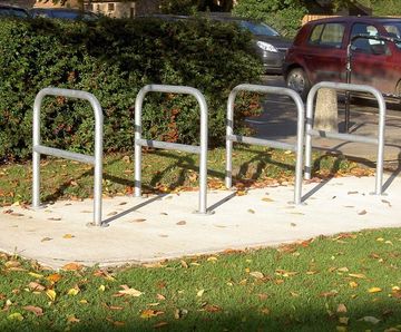 Bilton Cycle Stand - steel bike rack for two bicycles, outdoor use