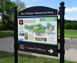 Cavalier™ heritage-style interpretation sign