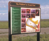 Fusilier™ Interpretation Display - stainless steel outdoor sign panel - on this page