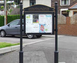 Cavalier™ - stainless steel outdoor magnetic noticeboard