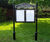 Cavalier™ - stainless steel outdoor magnetic noticeboard 1