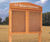 Freestanding hardwood notice board - outdoor oak display case 4