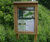 Freestanding hardwood notice board - outdoor oak display case 2