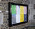 Wallmounting Metal Notice Board - stainless steel display case 4