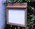 Wallmounting hardwood notice board - oak framed lockable display case 0