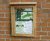 Wallmounting hardwood notice board - oak framed lockable display case 1