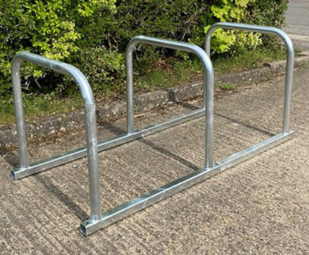 Sheffield Toastrack Cycle Rack - steel bike rack for floor mounting