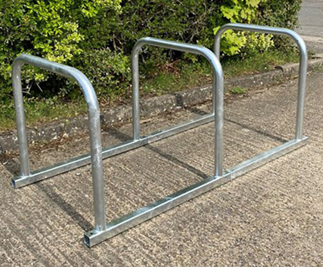 Sheffield Toastrack Cycle Rack - steel bike rack for floor mounting