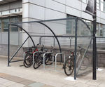 Echelon™ - pre-assembled cycle shelter for up to 10 bikes