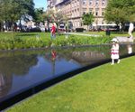 Mirror pool water feature for UNESCO World Heritage Site - Edinburgh