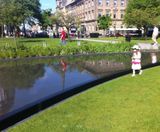 Mirror pool water feature for UNESCO World Heritage Site - Edinburgh - on this page