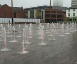 Mirror pool and illuminated plaza water feature - Keel Square, Sunderland - on this page