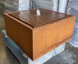 Square Water Table - geometric fibreglass water feature - on this page