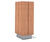 Linaria Waste Bin - galvanized steel and hardwood outdoor trash can 3
