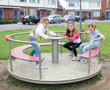 Jupiter Roundabout - stainless steel playground spinning carousel for kids - on this page
