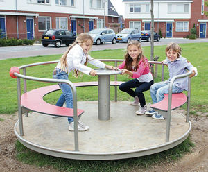 Jupiter Roundabout - stainless steel playground spinning carousel for kids