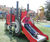 Tractor Play Unit - red steel playground equipment for outdoor spaces 0