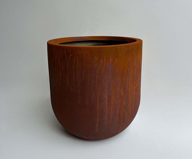 Gair Cityscape Planter - large fibreglass cylindrical bowl planter