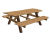 Sitmo Seating Group - outdoor oiled robinia bench and table set 1
