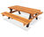 Sitmo Seating Group - outdoor oiled robinia bench and table set 2