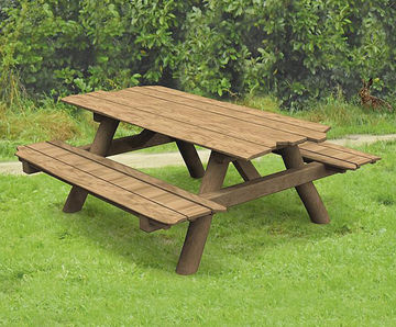 Sitmo Seating Group - outdoor oiled robinia bench and table set