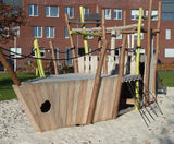 Jago Pirate Ship - robinia wood outdoor playground climbing structure - on this page