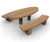 Standard Hardwood Picnic Set - outdoor picnic table and bench set 5