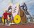 Carriage Themed Play unit - softwood play structure for climbing & seating 0