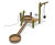 Farlon Water Play Unit - outdoor robinia wood sand and water play station 1