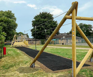 Sierra Duo Aerial Cableway 20 M - wood zip line for playgrounds