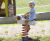 Sheep Spring Rocker - outdoor robinia wood playground spring rider 1