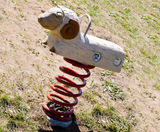 Sheep Spring Rocker - outdoor robinia wood playground spring rider - on this page