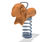 Sheep Spring Rocker - outdoor robinia wood playground spring rider 5