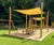 Simon Awning Complete 4x4 M - robinia wood sun shade for outdoor areas 0