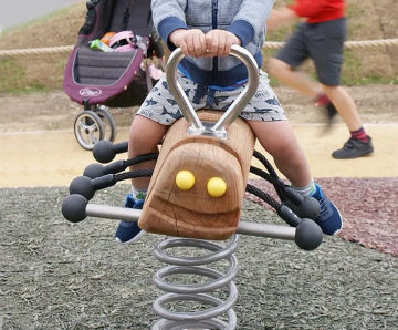 Ugo Spring Rocker - outdoor playground rocker made from robinia wood