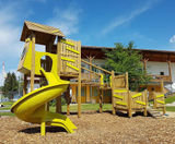 Makalu Play Unit, Solo - outdoor wood playground structure for parks - on this page