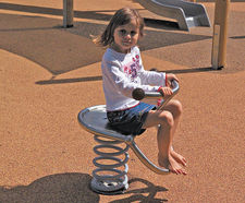 Bicycle Spring Rocker - stainless steel playground spring rider for kids