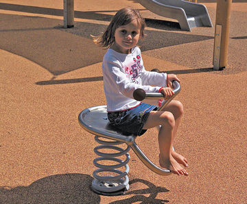 Bicycle Spring Rocker - stainless steel playground spring rider for kids
