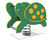 Turtle Spring Rocker - outdoor HDPE playground spring ride for children 2