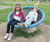 Satellite Carousel - steel playground spinner for reclining or turning 0