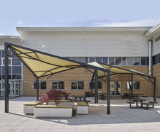 Vela 150 Shade Sail - steel frame waterproof outdoor canopy structure