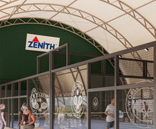 Zenith Sports Structure - steel sports canopy for all-weather court cover