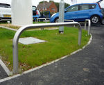 Hooped Perimeter Barriers - stainless steel vehicle access & boundary hoop