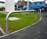Hooped Perimeter Barriers - stainless steel vehicle access & boundary hoop - on this page