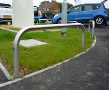 Hooped Perimeter Barriers - stainless steel vehicle access & boundary hoop