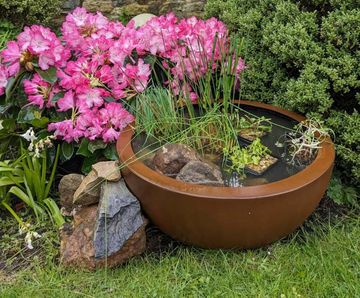 Water Bowl - fibreglass water feature for gardens and landscaping